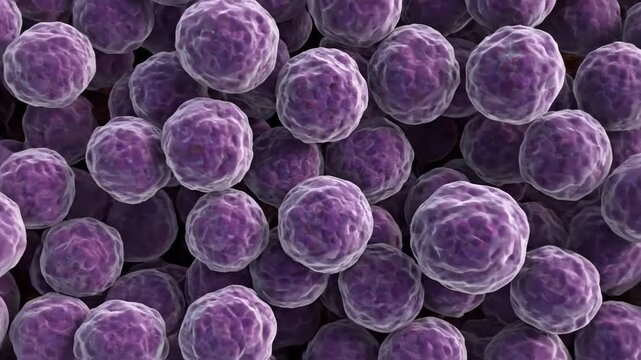Close-up 3D CGI Render of Human Bone Marrow Cells
