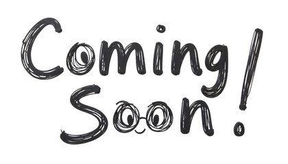 Coming soon shiny dark message