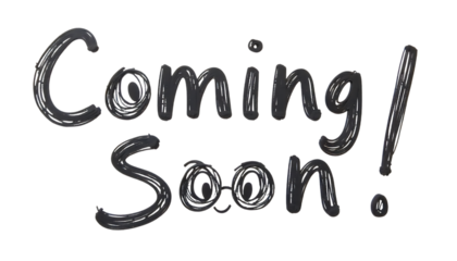 Coming soon shiny dark message