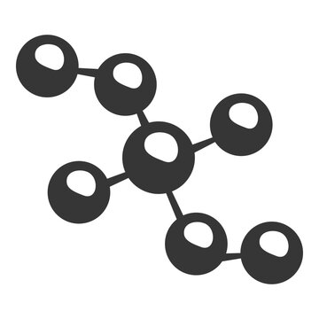 Vector Single Basic Molecule Icon