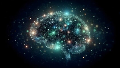 Cosmic brain in the night sky