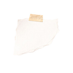 Fototapeta premium Torn white paper sheet with masking tape