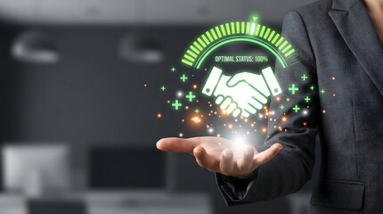 Optimal Status 100 Percent Achievement and Business Partnership