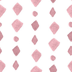 Blush Pink Watercolor Minimal Seamless Pattern