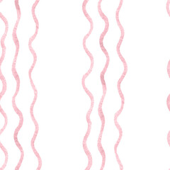 Blush Pink Watercolor Minimal Seamless Pattern