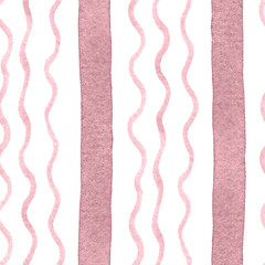 Blush Pink Watercolor Minimal Seamless Pattern