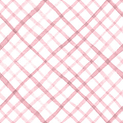 Blush Pink Watercolor Minimal Seamless Pattern