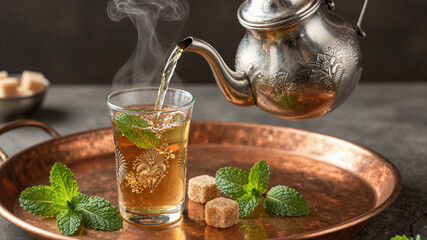 Middle Eastern Mint Tea Service