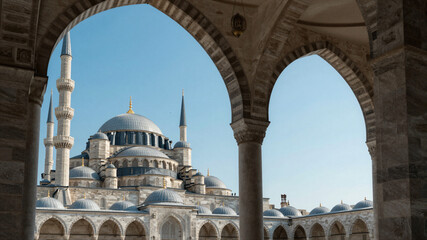 Majestic Mosque Archway View Frame