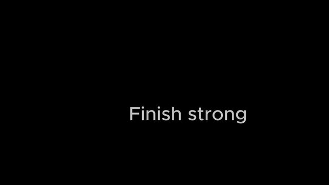 A powerful exhortation to conclude tasks with unwavering effort.