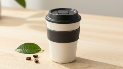 Reusable Coffee Cup Minimalist Still-life