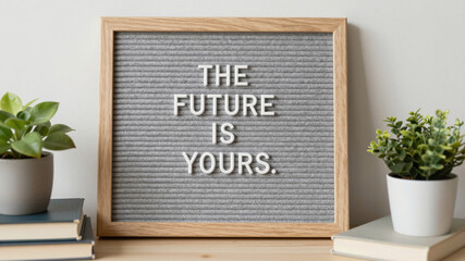 Inspirational Quote On Letter Board