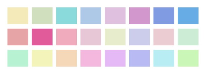 Gentle pastel shades evoke calm, serenity, and a soft, dreamy aesthetic, perfect for backgrounds, branding, or mood boards.