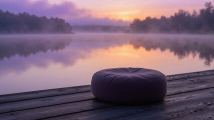 Sunrise Meditation Spot With Pillow