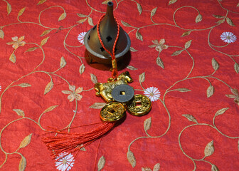 Chineses new  year  celebrations  year  of the  horses  waving  cat 