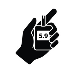 Obraz premium hand holding a smartphone with a signal strength indicator