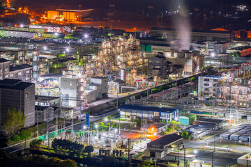 岡山県　倉敷市　水島工場夜景