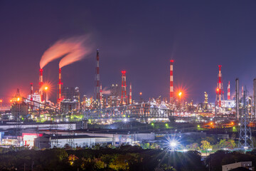 岡山県　倉敷市　水島工場夜景