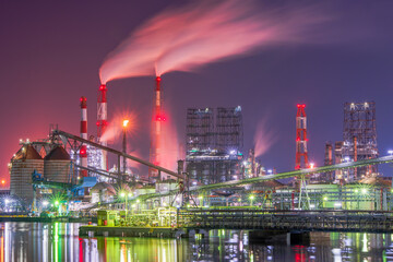 岡山県　倉敷市　水島工場夜景