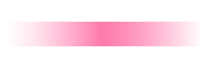 Pink gradient horizontal bar isolated on transparent background