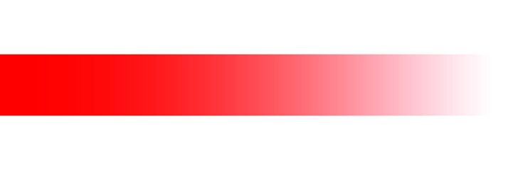 Fototapeta premium Gradient red horizontal bar isolated on transparent background
