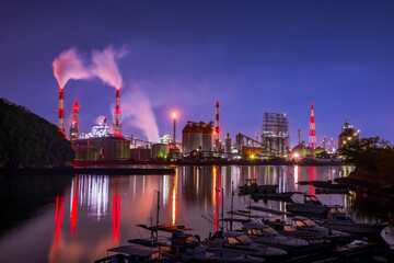 岡山県　倉敷市　水島工場夜景