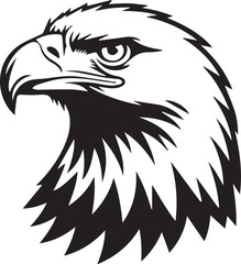 Obraz premium head of eagle eagle, bird, vector, animal, head, tattoo, cartoon,