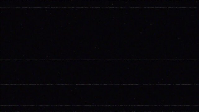 4k stock animated video. TV turn on and off. Noise and grain. Switch in off television concept vintage.