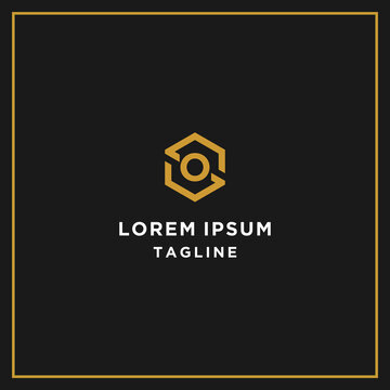 so or os hexagon logo