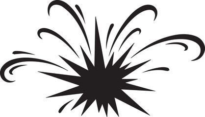 Explosion of black lines