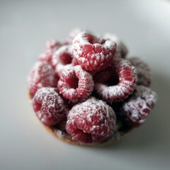 dessert aux framboises