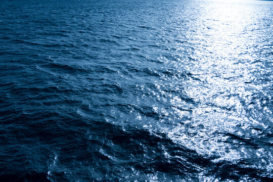 Rough water, Puget Sound, ripples and light reflections