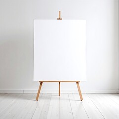 A sleek, modern ease chair rests against a pristine white wall, featuring elegant wooden legs that add warmth and sophistication to the minimalist design.