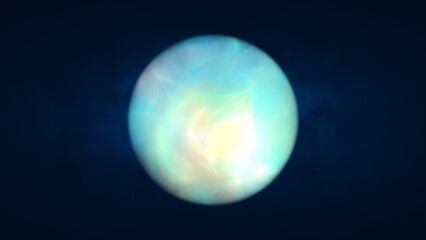 Obraz premium Abstract looped transparent energy sphere round glowing magical digital futuristic space background