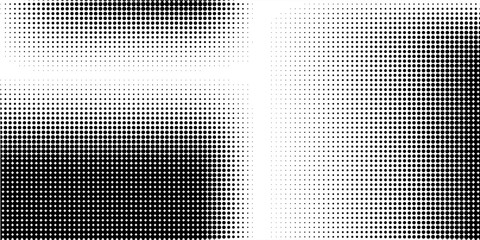 Abstract gradient halftone wave dotted textured pattern. Retro comic pop art backdrop with halftone dots design. Vintage backdrop for comic superhero text, speech bubble, message. Vector ilustration © isma