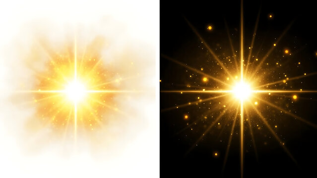 Comparison of overexposed and underexposed star images