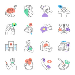 Collection of Hand Drawn Health Illustrations 

