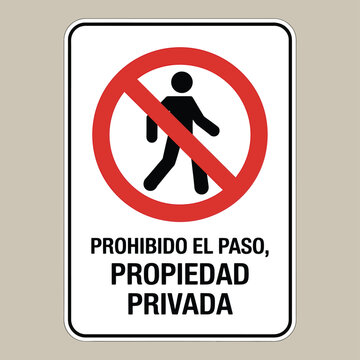 no walking allowed sign on private property