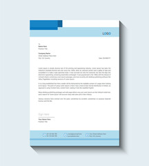 vector business letterhead template design