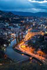 Blue hour in Sarajevo