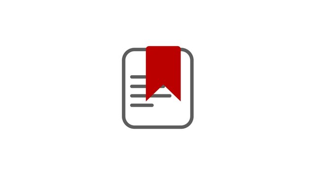 Bookmark Animated Red