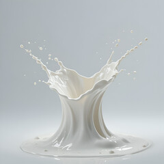 milk splash isolated on white background