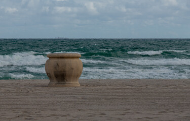beach in the morning