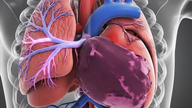 Professional 3D Animation of Total Anomalous Pulmonary Venous Return (TAPVR)