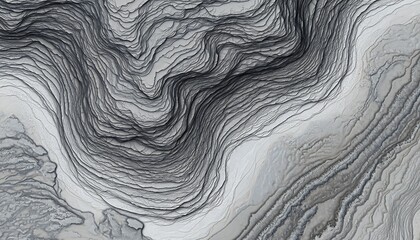 Aerial View of Swirling Patterns in Monochromatic Landscape