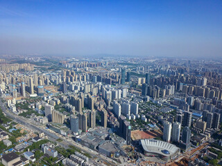 Modern Metropolis Aerial Panorama - Dense Urban Skyline © HoangNgoc