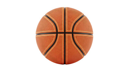 Fototapeta premium Orange and Black Basketball Isolated on White Background