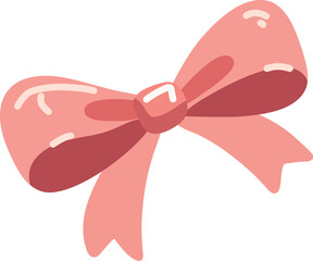 Pink Bow Illustration