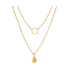 PNG Elegant layered gold necklace