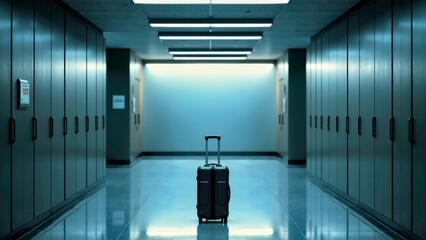 Corridor empty black box scene